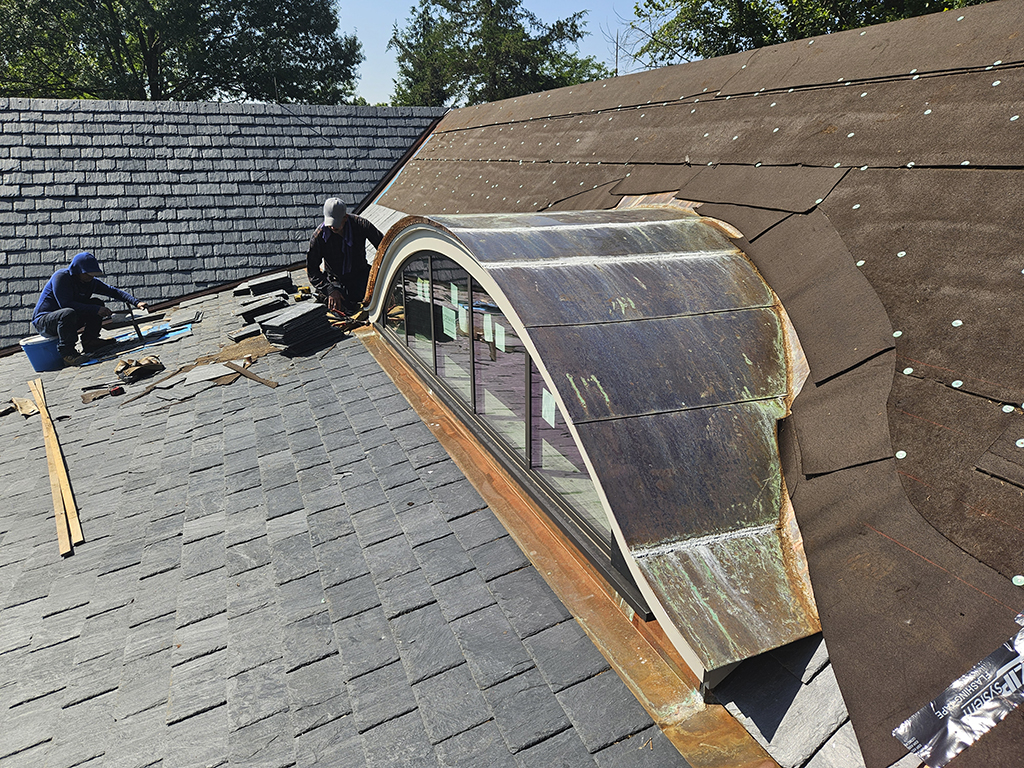 Eyebrow dormer progress.
