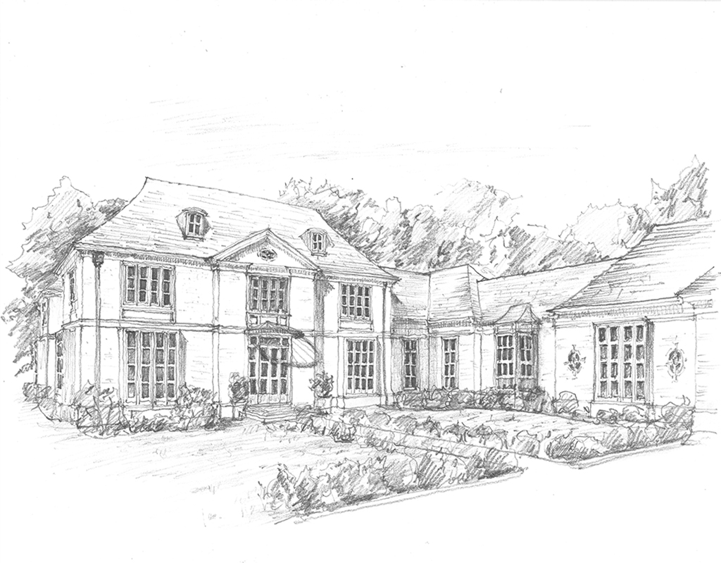 Richmond house option B perspective drawing.