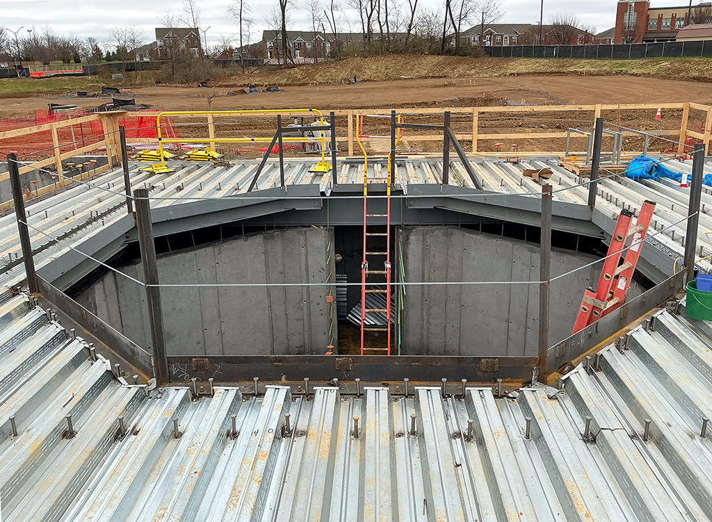 Steel decking underway