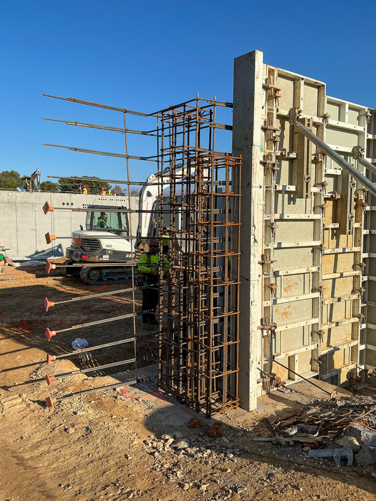 Rebar and concrete form preparation