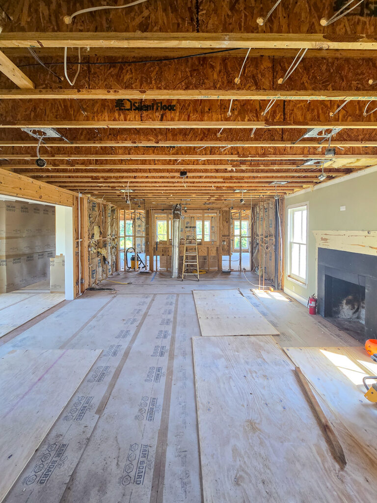 Beginning demolition for a renovation/addition project