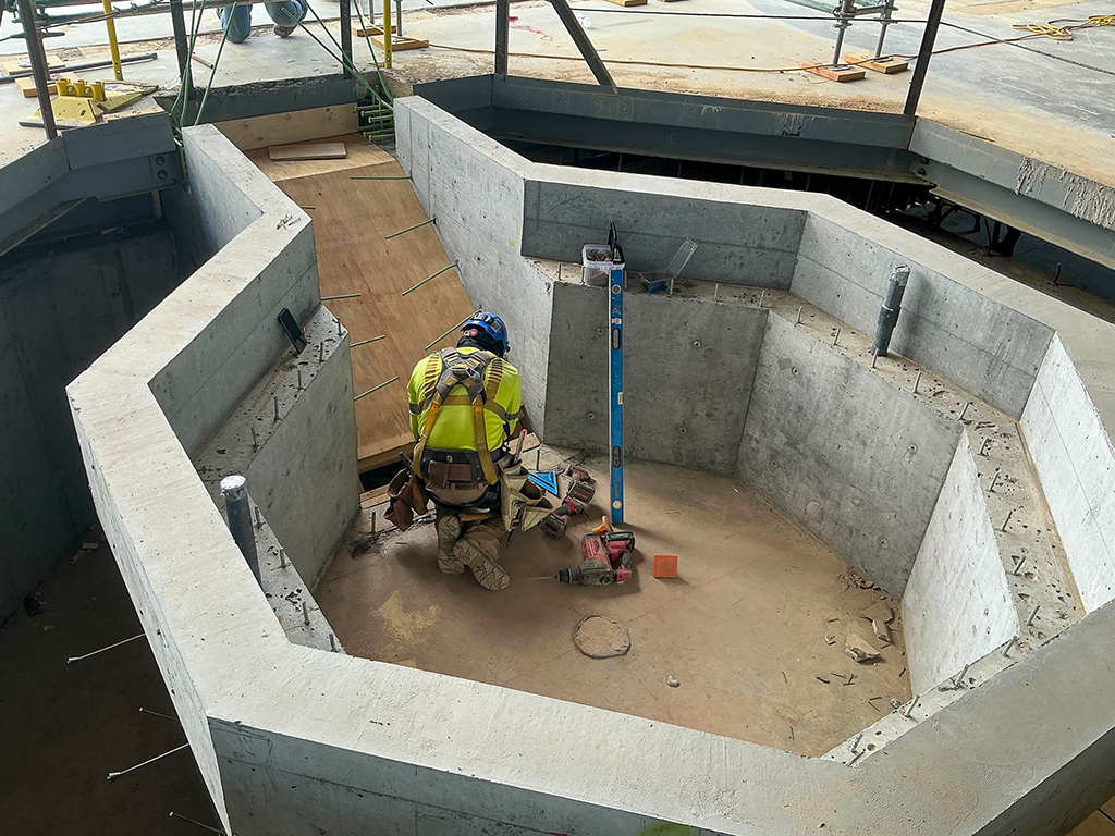Concrete pour complete